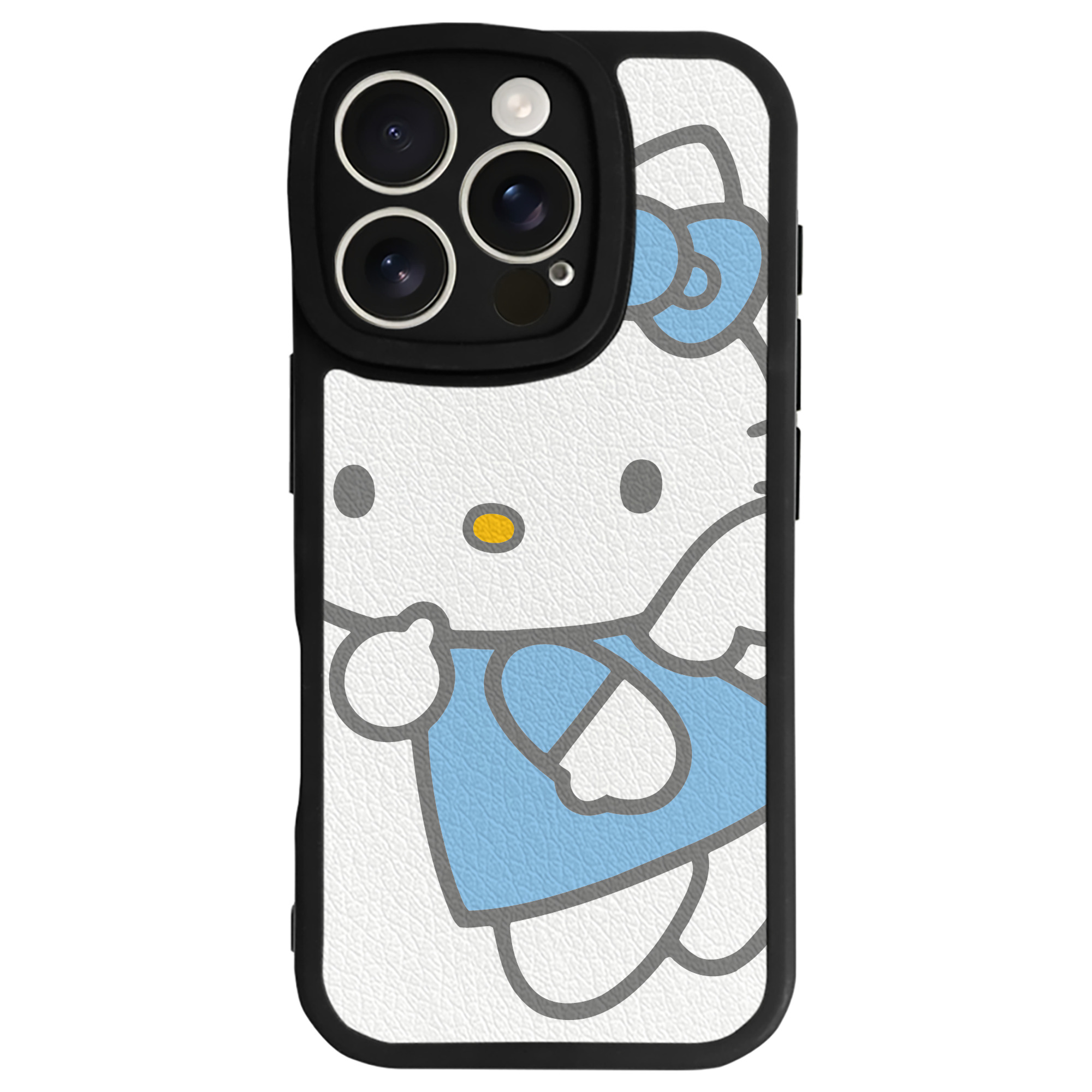 （画像用） Hello Kitty ハローキティ 【iPhone 16シリーズ対応】シリコンスマホケース（レザー調） 材質：シリコン